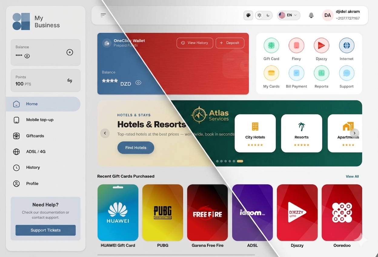 White-label platform preview